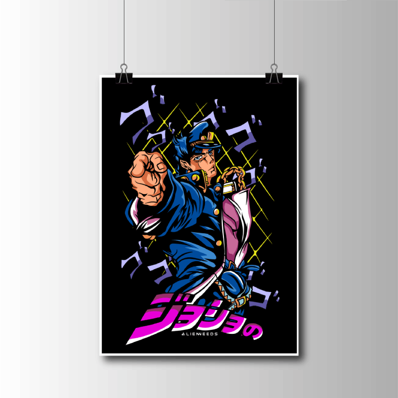 Jotaro Kujo – Stand Proud Poster - Alienneeds.in