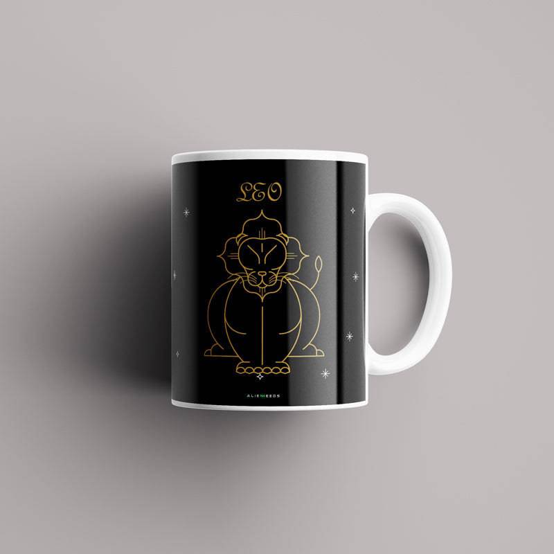 Leo Fiery Passion Zodiac Mug – Alienneeds Personalized Zodiac Coffee Mug