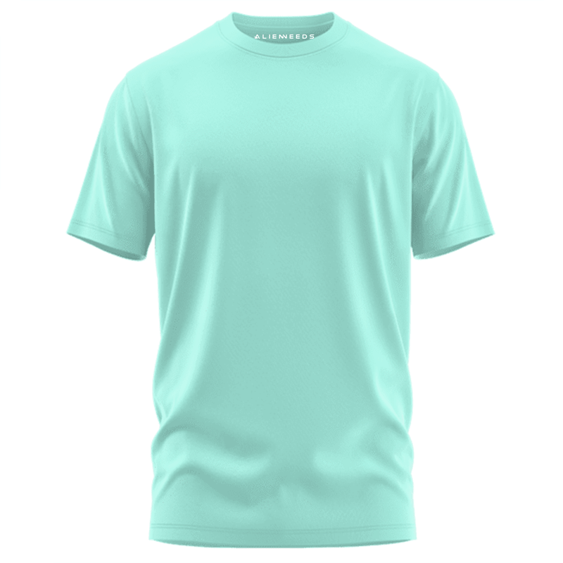 Mint Green Unisex Basic T-shirt - Alienneeds.in