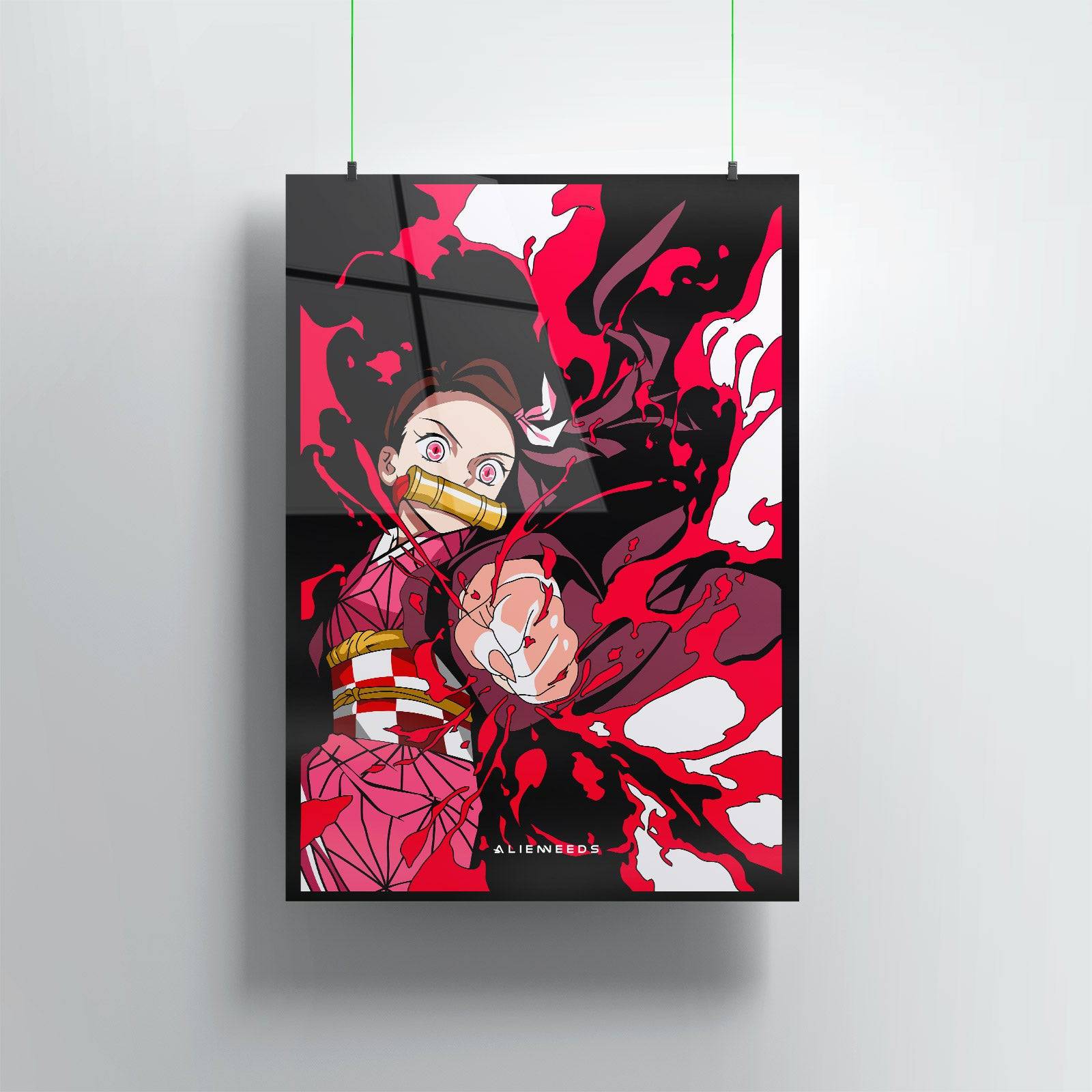 Nezuko Kamado Metal Poster