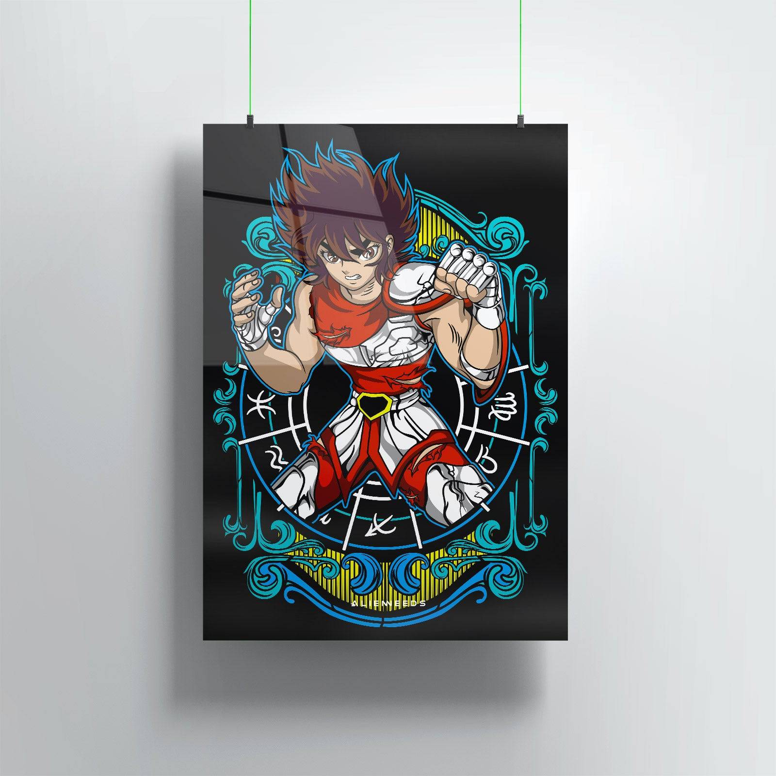 Pegasus Seiya Metal Poster 