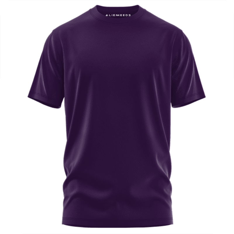 Purple Unisex Basic T-shirt - Alienneeds.in