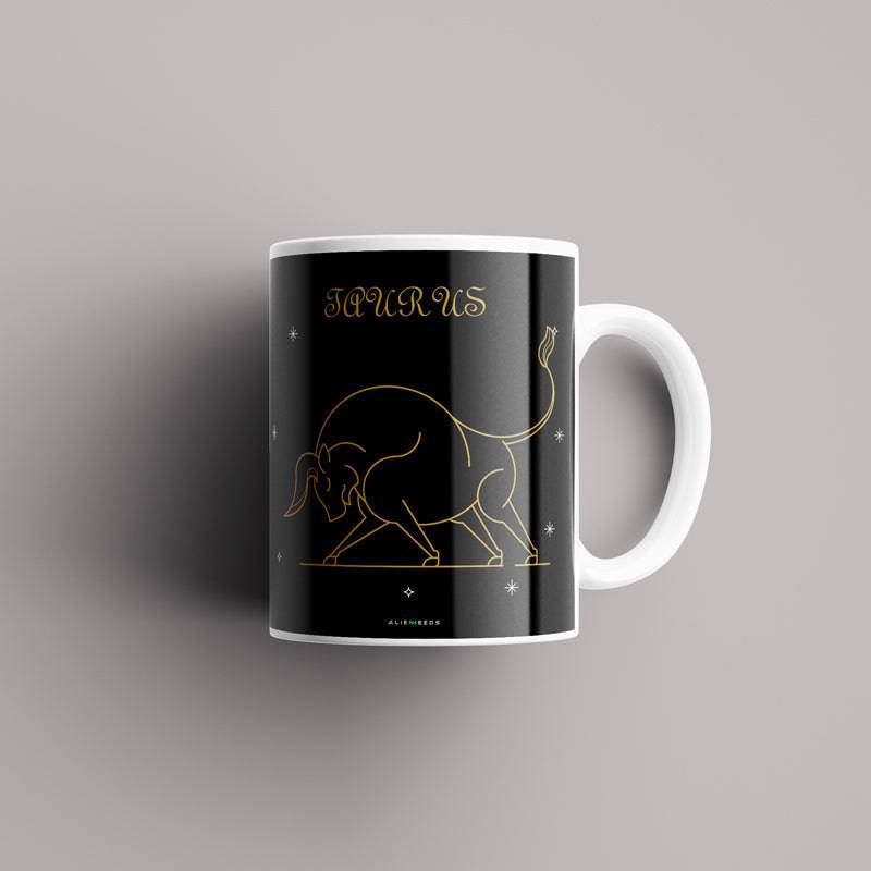 Taurus Earthly Strength Zodiac Mug – Alienneeds Personalized Astrology Mug