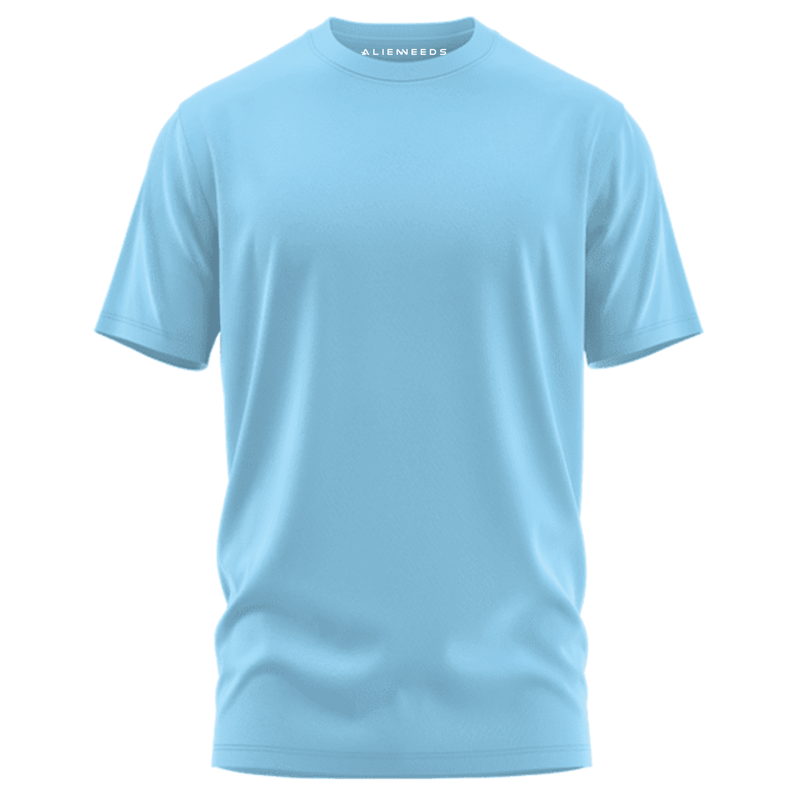 Baby Blue Unisex Basic T-shirt - Alienneeds.in