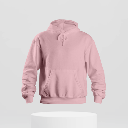 Baby Pink Unisex Basic Hoodies - Alienneeds.in