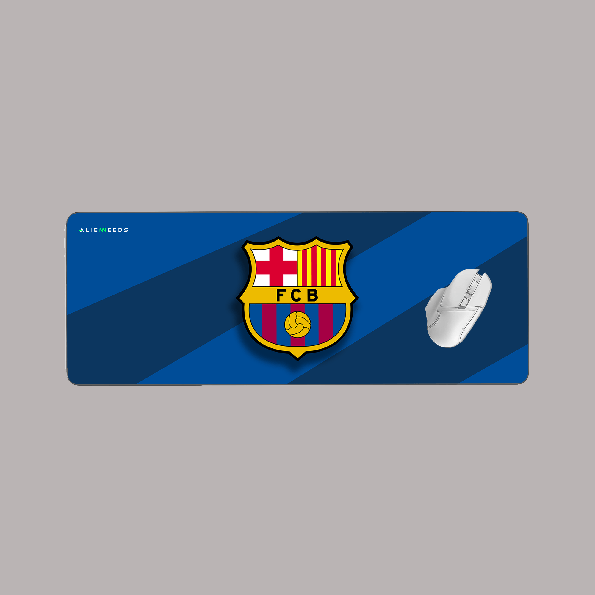 FC Barcelona Logo Desk Mat & Gaming Pad - Alienneeds.in