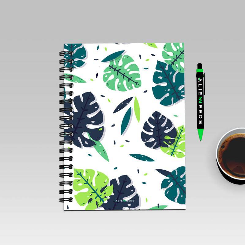Big Leaf A5 Wiro Notebook - Alienneeds.in