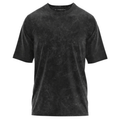 Black Oversized T-shirt with Acid-Wash Finish (Unisex) - Alienneeds.in