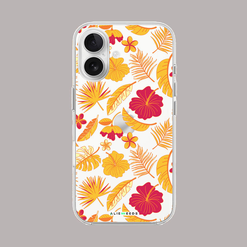 Sun-kissed exotic garden elegant clear silicone by alienneeds – floral theme.