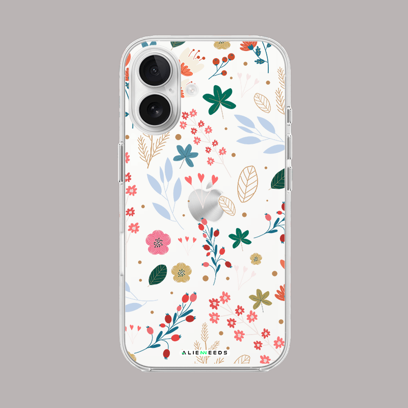 Timeless floral elegance classic clear silicone by alienneeds – elegant design.