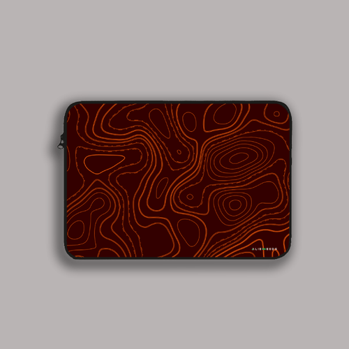 Coral Topography  Laptop sleeve - Alienneeds.in