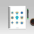 Evil Pattern 6 A5 Wiro Notebook - Alienneeds.in