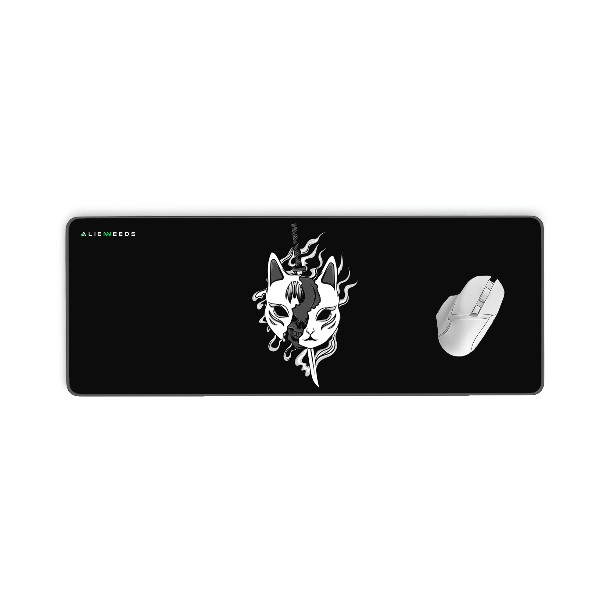 Mask Kitsune Gaming Desk Mat & Gaming Pad - Alienneeds.in