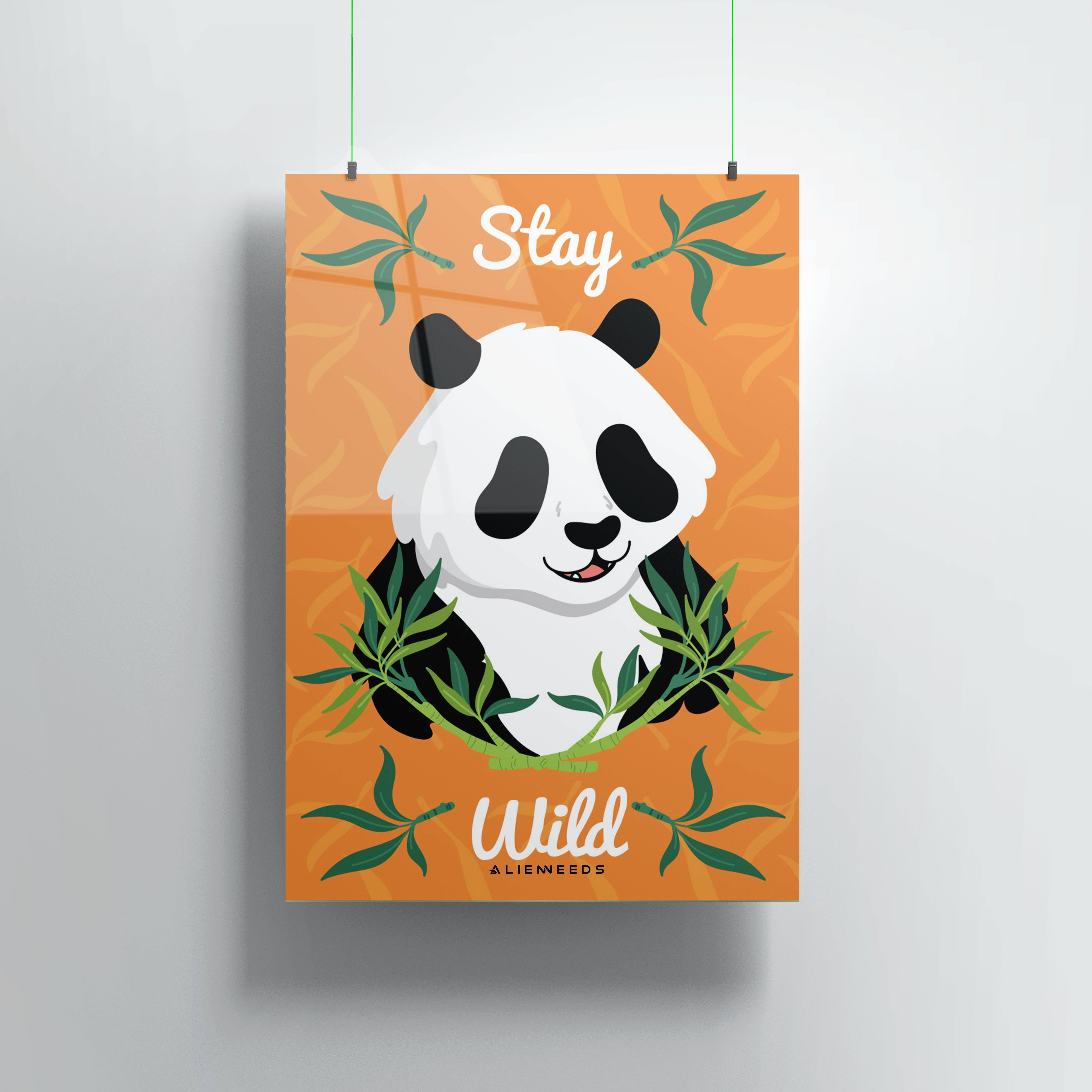 Stay Wild Premium Metal Poster Wall Art - Alienneeds.in