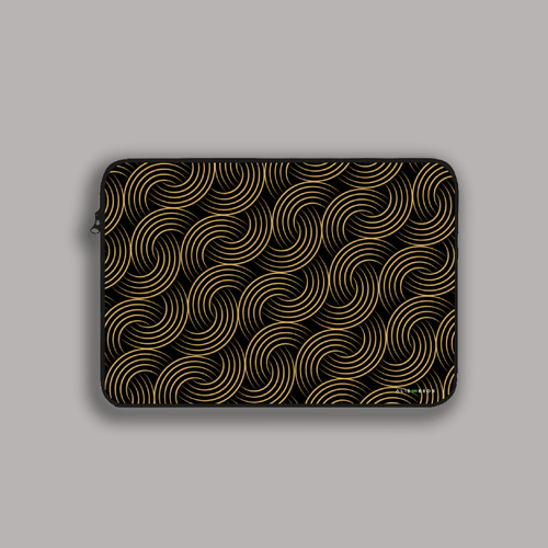 Abstract Golden LineLaptop sleeve - Alienneeds.in