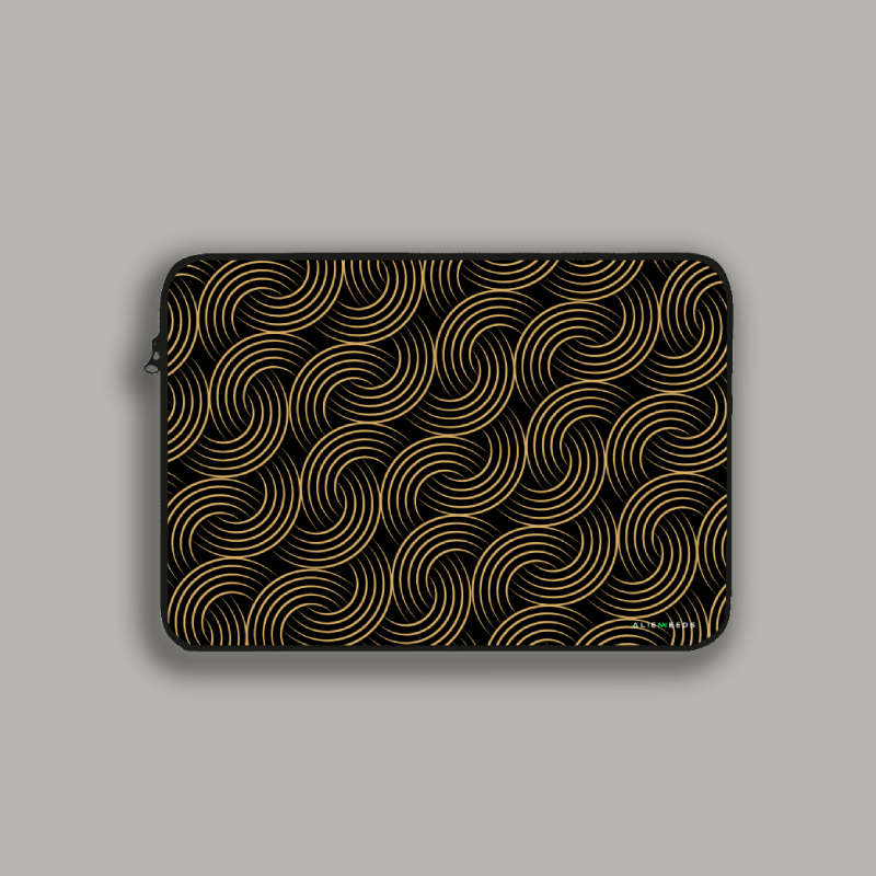 Abstract Golden LineLaptop sleeve - Alienneeds.in
