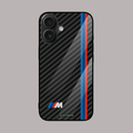 BMW M Performance Carbon Fiber Mobile Phone Glass Case
